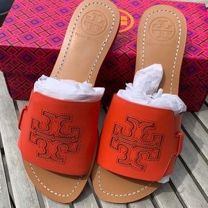 Tory Burch Melind Slide Sandal Poppy Red 6.5